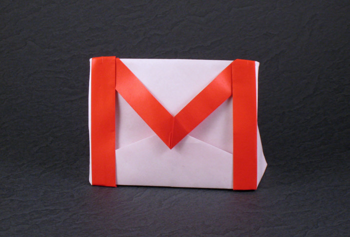 Origami Gmail by Gilad Aharoni folded by Gilad Aharoni