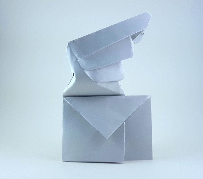 Origami Airmail by Herman van Goubergen folded by Gilad Aharoni
