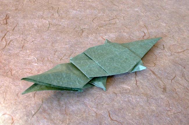 Origami Alligator by John Montroll folded by Gilad Aharoni