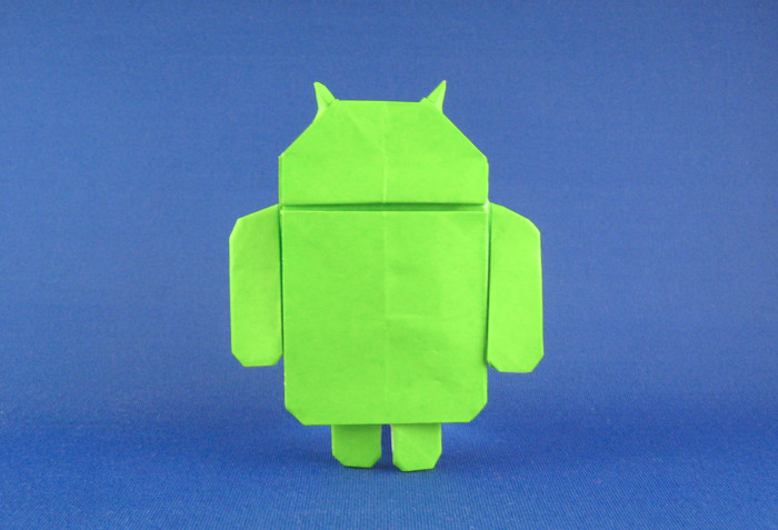 Origami Google Android by Gerwin Sturm folded by Gilad Aharoni