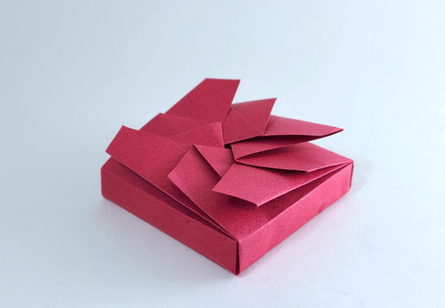 Origami Angle box by Vicky Mihara Avery folded by Gilad Aharoni