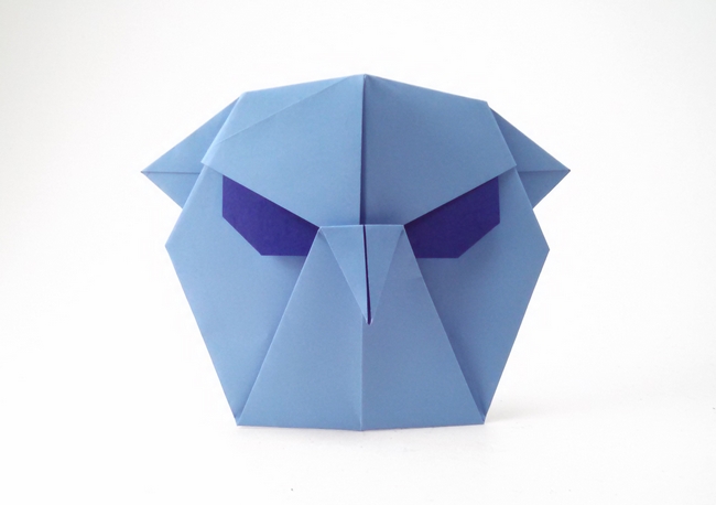 Origami Angry bird by Wayne Brown folded by Gilad Aharoni