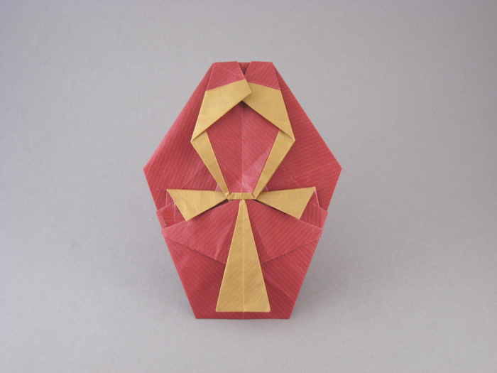 Origami Ankh by Marc Kirschenbaum folded by Gilad Aharoni