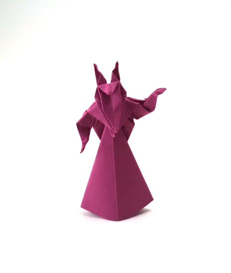 Origami Anubis by Hashima Hitoshi folded by Gilad Aharoni