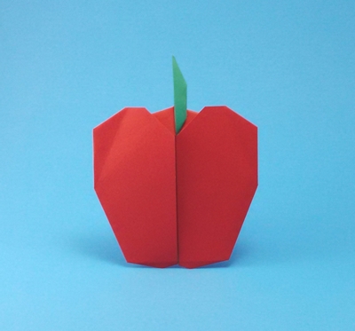 Origami Apple by Eiji Tsuchito folded by Gilad Aharoni