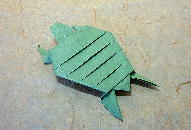 Origami Archelon by Fumiaki Kawahata folded by Gilad Aharoni
