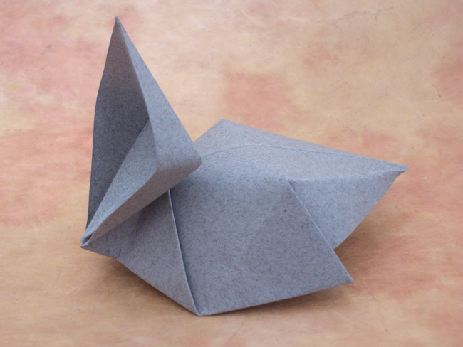 Origami Baby bird by Nick Robinson folded by Gilad Aharoni