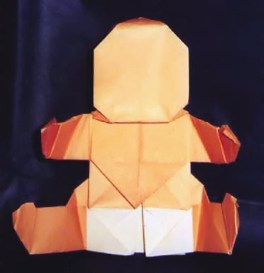 Origami Baby by Robert J. Lang folded by Gilad Aharoni