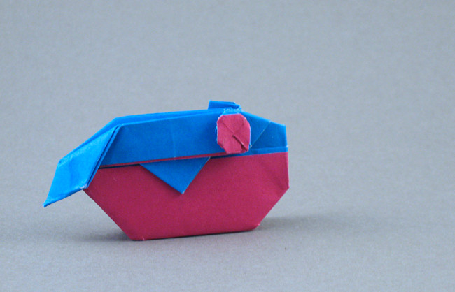 Origami Balloonfish by Seo Won Seon (Redpaper) folded by Gilad Aharoni