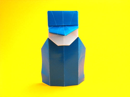 Origami Bandsman by David Petty folded by Gilad Aharoni