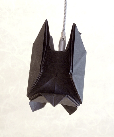 Origami Bat by Kunihiko Kasahara folded by Gilad Aharoni