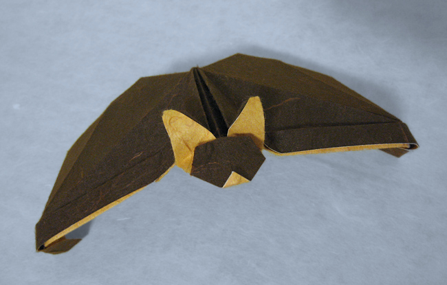 Origami Bat by Miyuki Kawamura folded by Gilad Aharoni