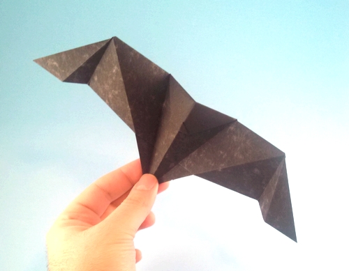 Origami Bat by Nick Robinson folded by Gilad Aharoni