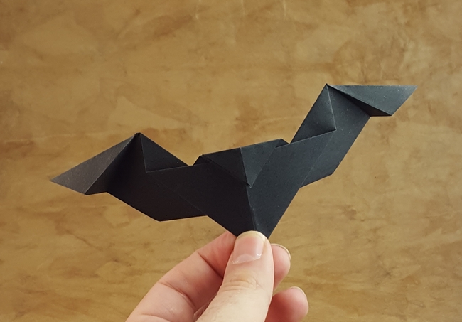 Origami Bat by Nicolas Terry folded by Gilad Aharoni