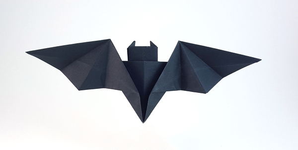 Origami Batarang by John Montroll folded by Gilad Aharoni