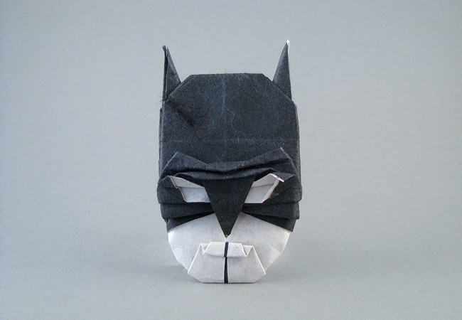 Origami Batman by Jhou Sian-Zong folded by Gilad Aharoni