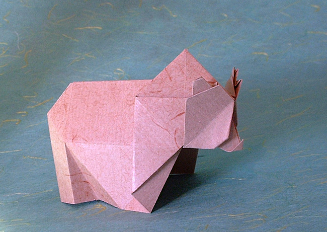 Origami Bear by Toshikazu Kawasaki folded by Gilad Aharoni
