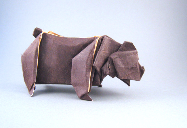 Origami Bear 2 by Jared Needle folded by Gilad Aharoni