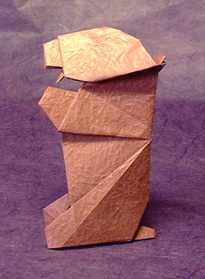 Origami Bear by Seiji Nishikawa folded by Gilad Aharoni