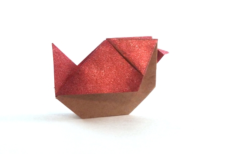 Origami Bird by Paul Jackson folded by Gilad Aharoni