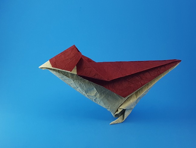 Origami Little bird by Jun Maekawa folded by Gilad Aharoni