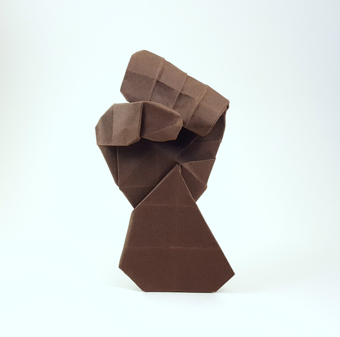Origami Black Lives Matter by Beth Johnson folded by Gilad Aharoni