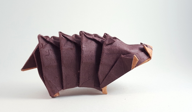 Origami Boar by Gen Hagiwara folded by Gilad Aharoni