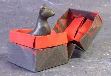 Origami Box with lid by David Brill folded by Gilad Aharoni