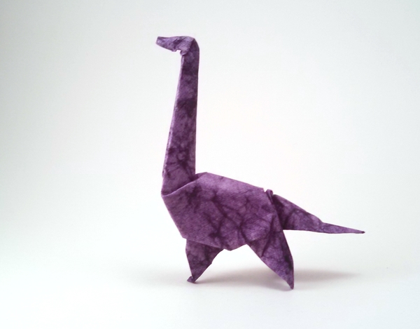 Origami Brachiosaurus by Akira Yoshizawa folded by Gilad Aharoni