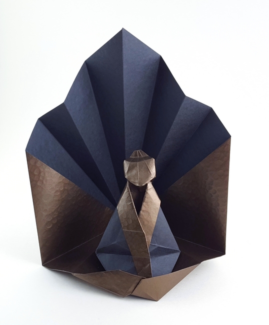 Origami Buddha by Viviane Berty folded by Gilad Aharoni