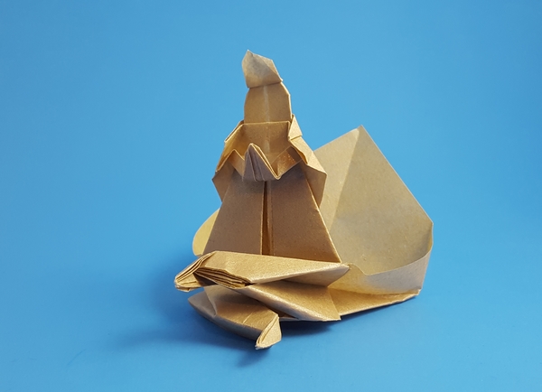 Origami Buddha by Jyh-Chang Su folded by Gilad Aharoni