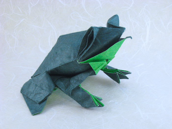 Origami Bullfrog by Roman Diaz folded by Gilad Aharoni