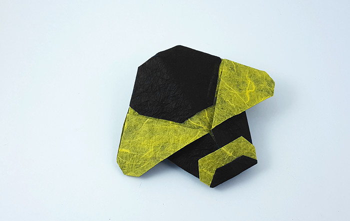 Origami Bumblebee by Marc Kirschenbaum folded by Gilad Aharoni