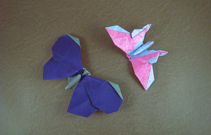 Origami Butterfly - Tumasek by Ronald Koh folded by Gilad Aharoni