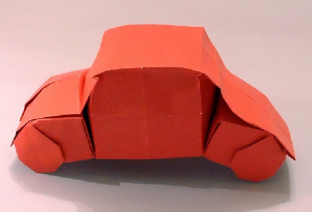 Origami Car by Juan Gimeno folded by Gilad Aharoni
