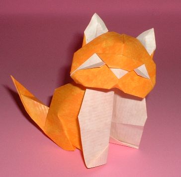 Origami Kitten by Alfredo Giunta folded by Gilad Aharoni
