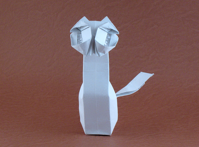 Origami Cat by Lee Jae Goo folded by Gilad Aharoni