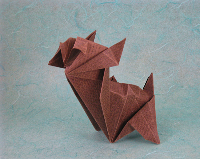 Origami Cat by Kawai Toyoaki folded by Gilad Aharoni