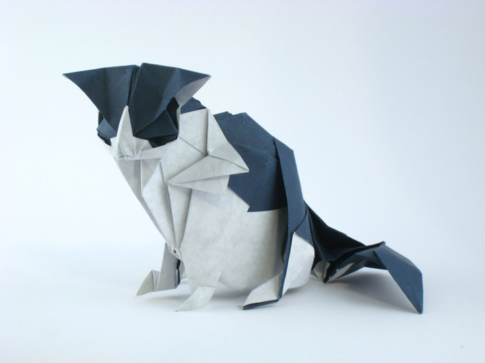 Origami Cat by Katsuta Kyouhei folded by Gilad Aharoni