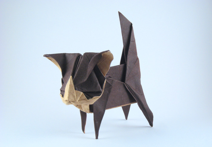 Origami Kitten by Kyouhei Katsuta folded by Gilad Aharoni