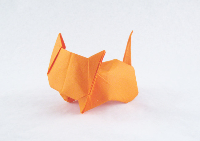 Origami Cat by Jo Nakashima folded by Gilad Aharoni