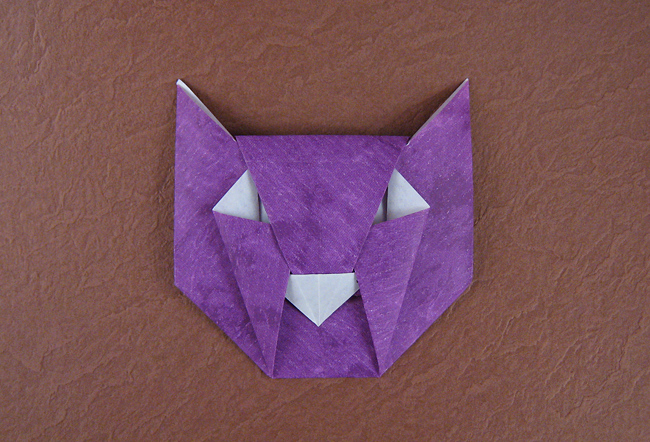 Origami Halloween cat by David Petty folded by Gilad Aharoni