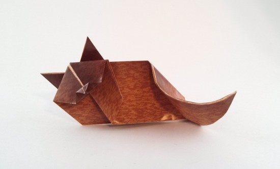 Origami Cat by Joel Stern folded by Gilad Aharoni