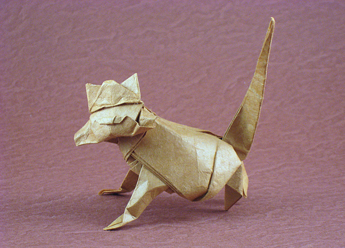 Origami Cat by Nicolas Terry folded by Gilad Aharoni