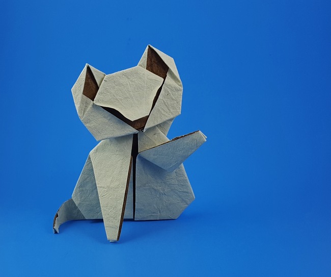 Origami Cat by Yoo Tae Yong folded by Gilad Aharoni