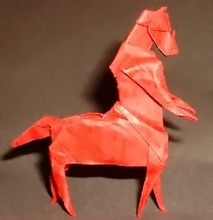 Origami Centaur by Jun Maekawa folded by Gilad Aharoni