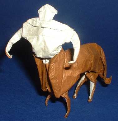 Origami Centaur by Mario Adrados Netto folded by Gilad Aharoni