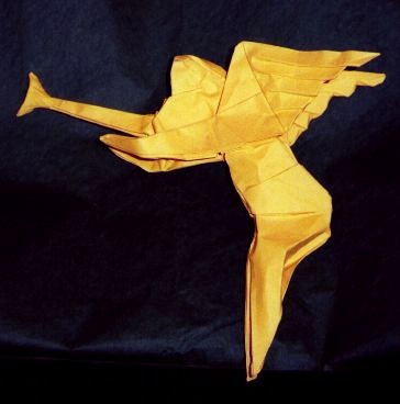 Origami Cherub by Herman van Goubergen folded by Gilad Aharoni