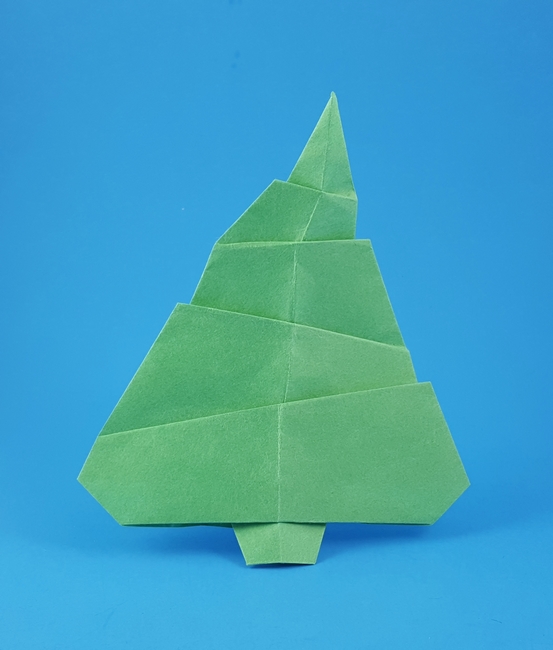 Origami Christmas tree by Peter Engel folded by Gilad Aharoni