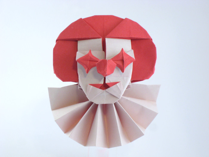 Origami Clown by Quentin Trollip folded by Gilad Aharoni